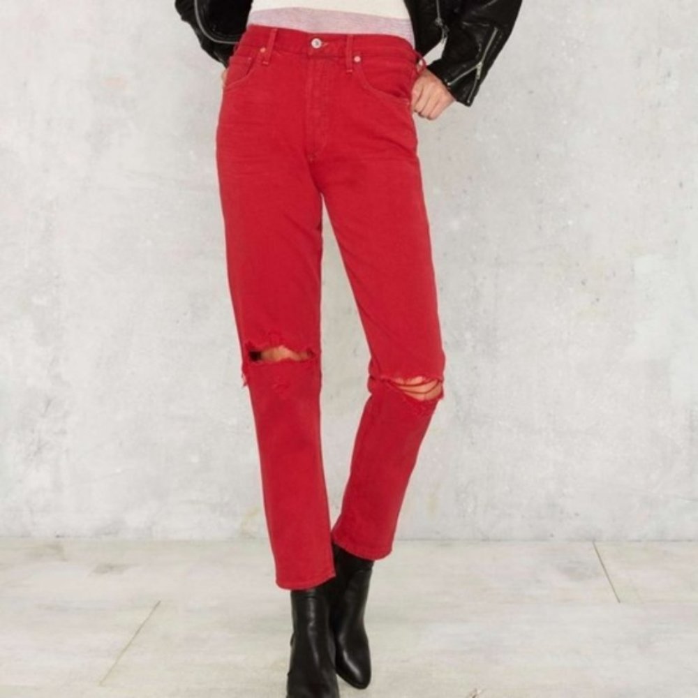 Citizens of Humanity Liya High Rise Classic Fit Crop Jeans